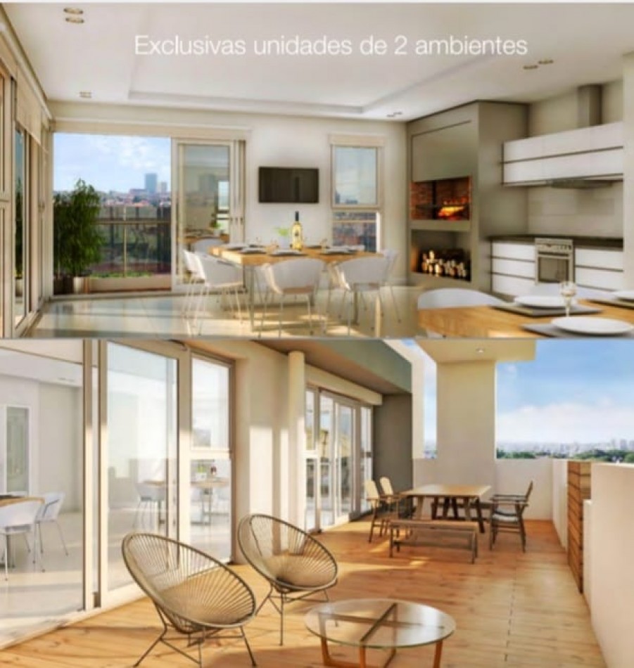DEPARTAMENTO A ESTRENAR EXCLUSIVO  DE 2 AMBIENTES  ENTREGA EN ENERO!! 